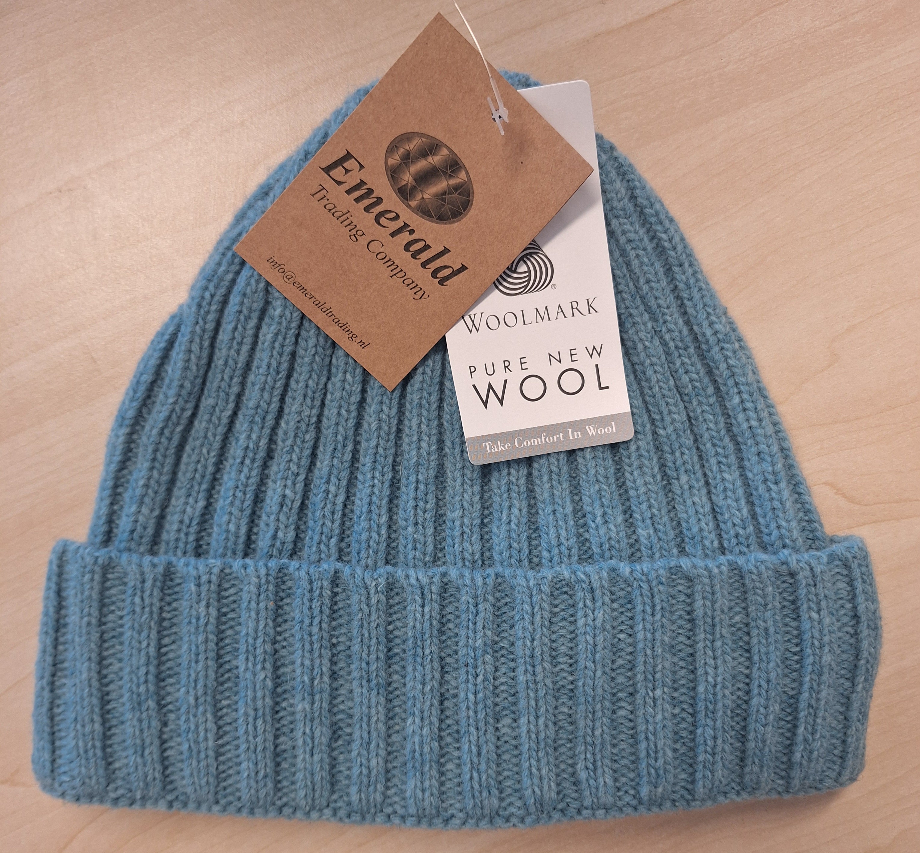 Emerald Beanie Muts - Puur Nieuw Wol