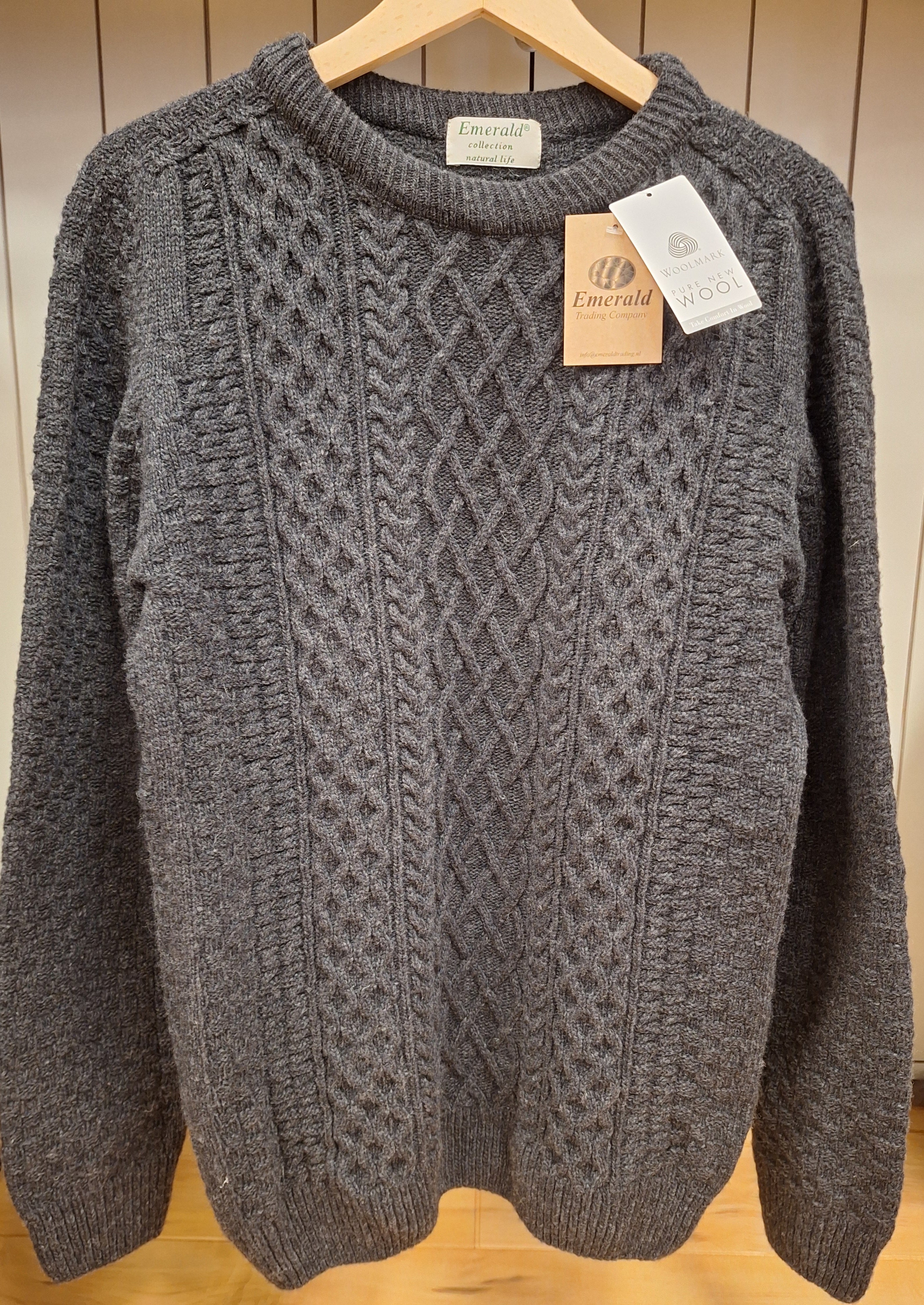 Arran Cable Fisherman Sweater - Antracite