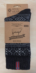 10B - Norway - Antracite/Ecru Socks - 80%Wool