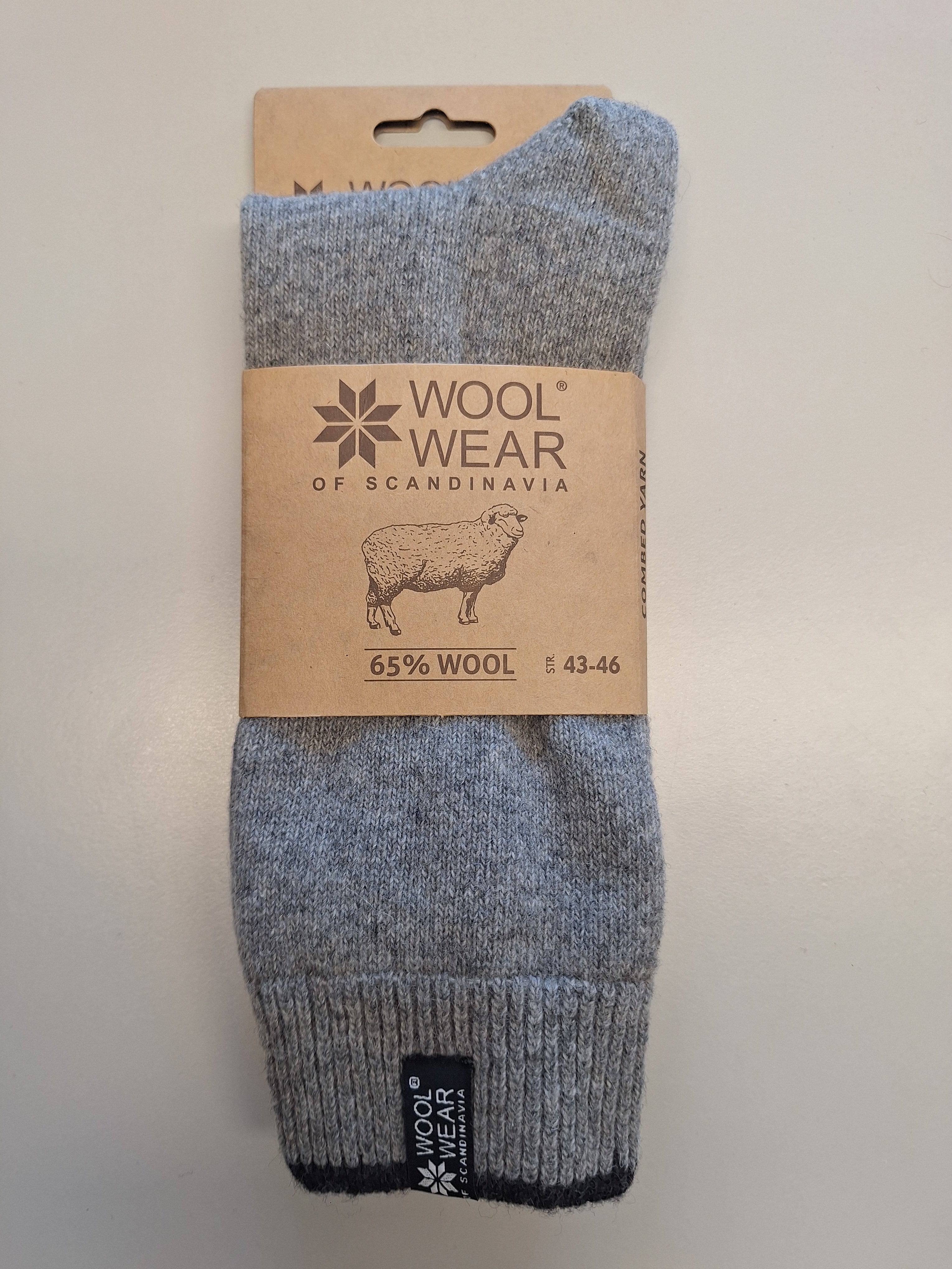 52 - Grey Socks - 65%Wool