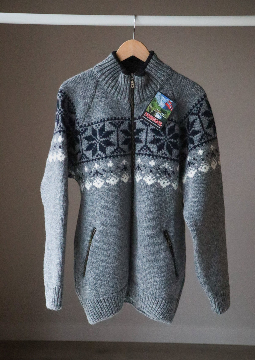 669-FC-74 Grey/Navy Cardigan