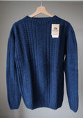 Hoorn Cable Fisherman Sweater - Marine Blue