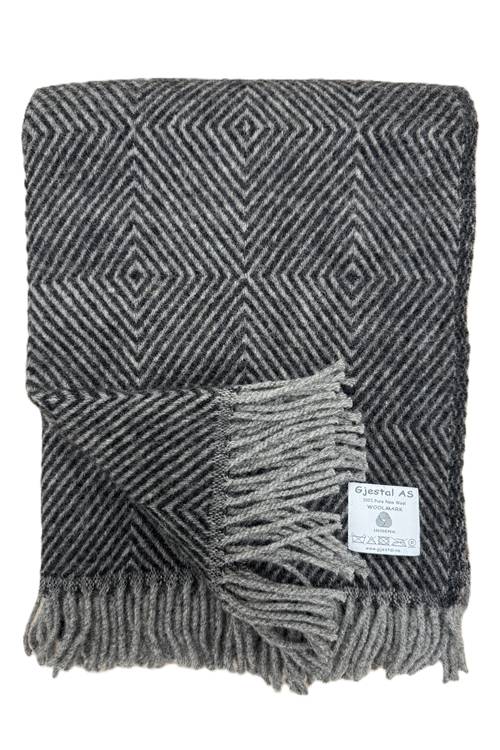 Noors Wollen Deken / Plaid 100% Wol - Diverse Kleuren