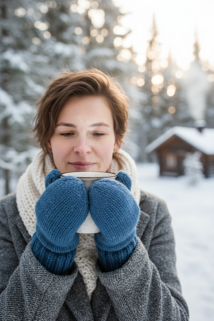 Espoo Mittens - Navy, Antracite, Grey, Mid Blue, Navy